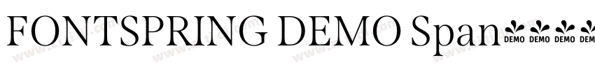 FONTSPRING DEMO Span字体转换